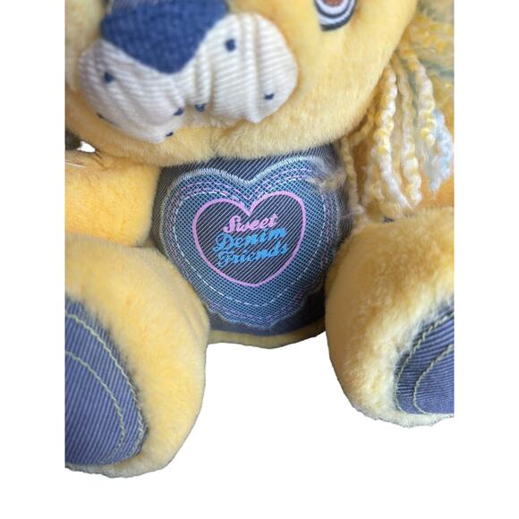 Vintage Sweet Denim Friends Yellow Denim Lion. - Picture 3 of 7